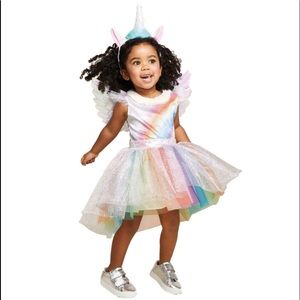 Rainbow Unicorn Pegasus Tutu Toddler Girls Costume